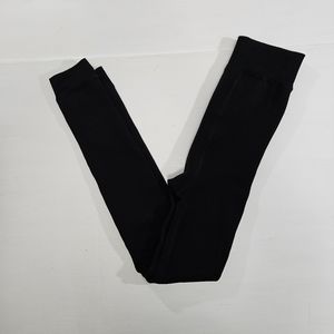 Vince Camuto black faux fur lined leggings women's size large